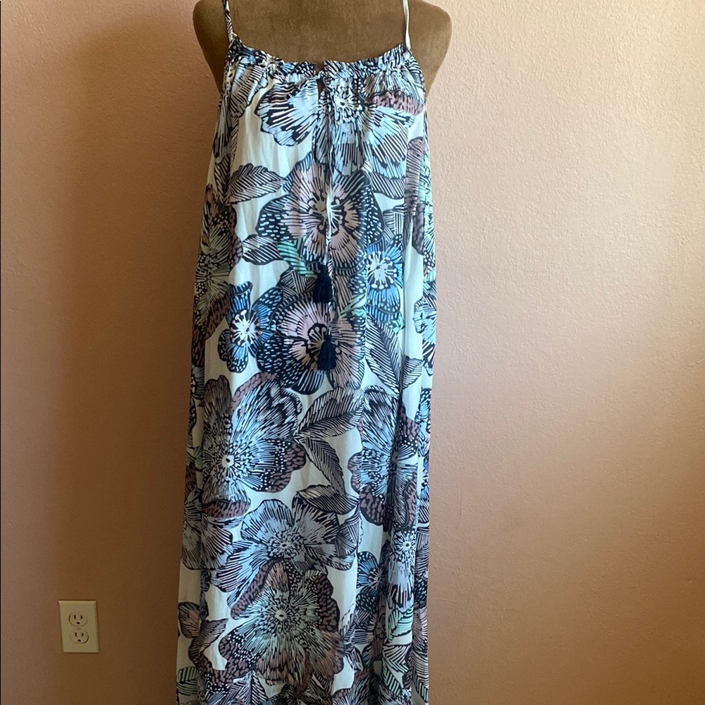 1. STATE Floral Maxi Dress with Spaghetti Straps